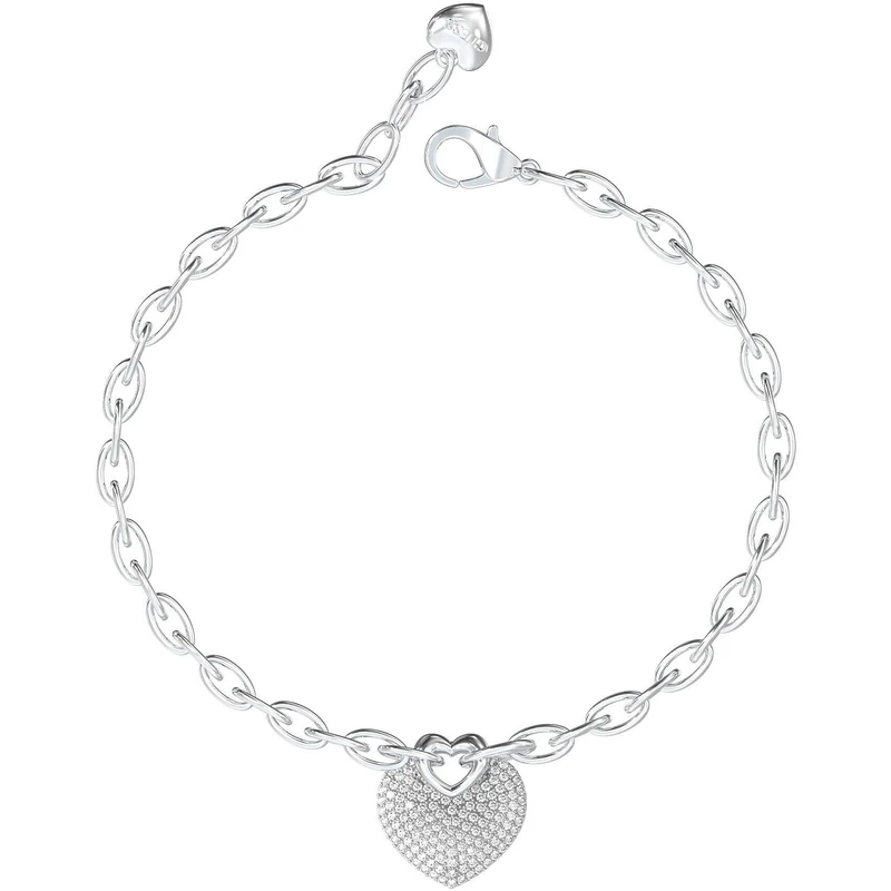PULSERA GUESS - CRAZY IN LOVE Color: Plata