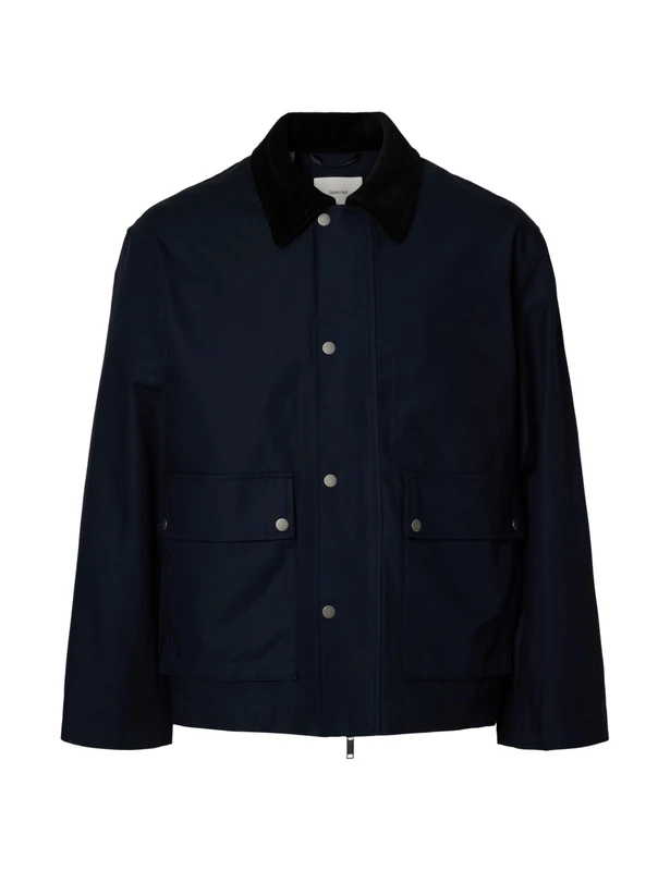 SELECTED MEN Slhkyle Cotton JKT Noos, Sky Captain, M - Image 1