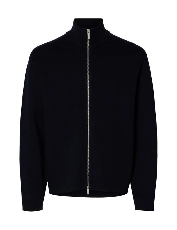 SELECTED MEN Slhteller Fn Relaxed Zip Cardigan Noos, Sky Captain, S