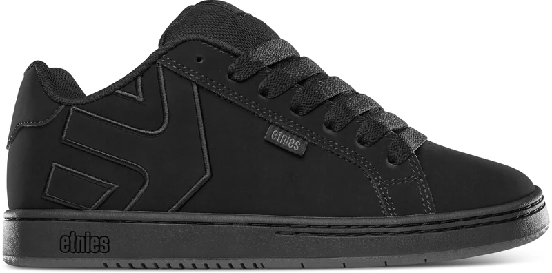 etnies Men's Fader Sneaker, Black Raw, 8.5 UK