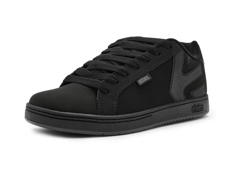 Etnies Fader – Classic Skate Heritage Style with on-Trend Puffy Look, Reinforced Cupsole, Cushioned Fit, Everyday Sneakers - Black Raw - 2,5
