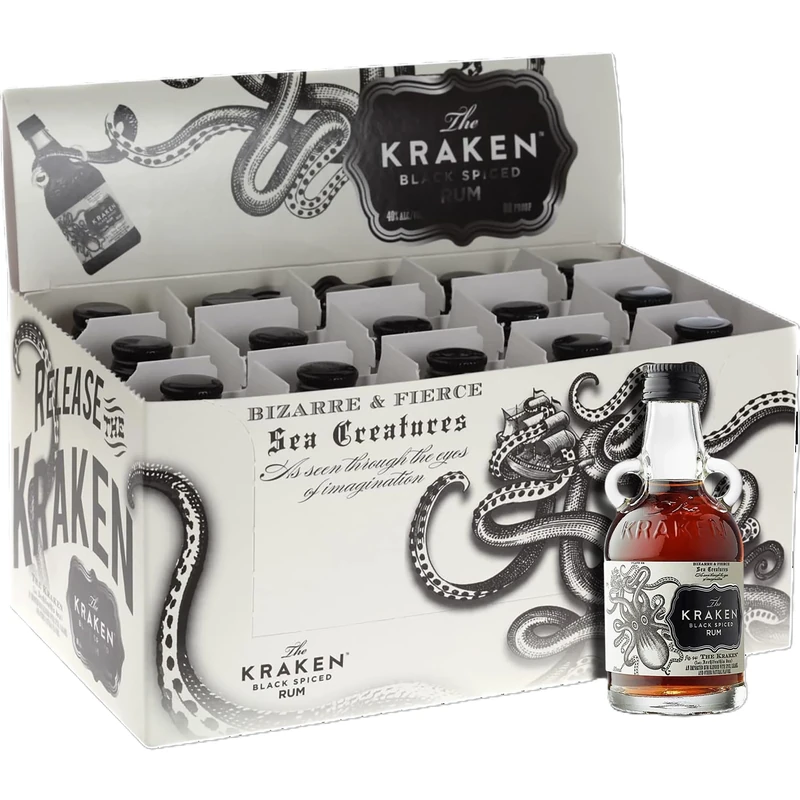 Kraken Black Spiced Rum 15 x 5cl Minis