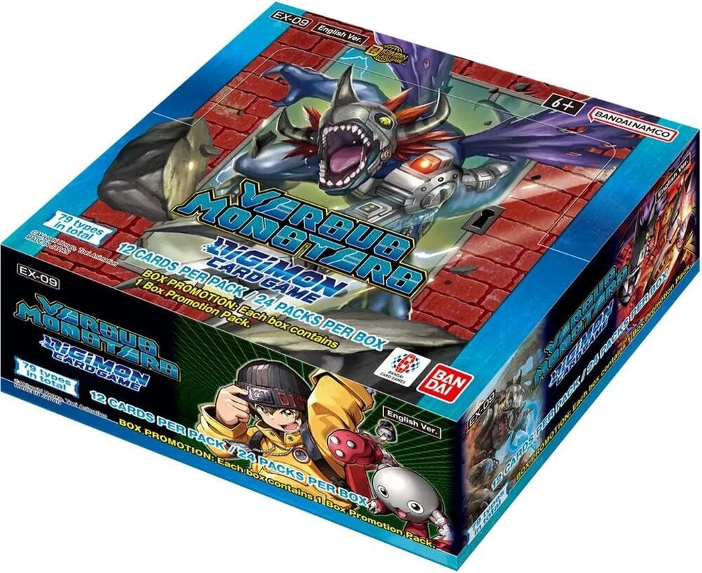 BANDAI, Digimon Card Game: Extra Booster - Versus Monsters (EX-09), Trading Card Booster Display, Ages 6 plus, 2 Players, 20-30 Minutes Playing Time