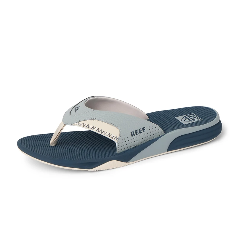 Reef MENS SANDALS, CUSHION FANNING, GREY/NAVY, 12 UK - Image 1
