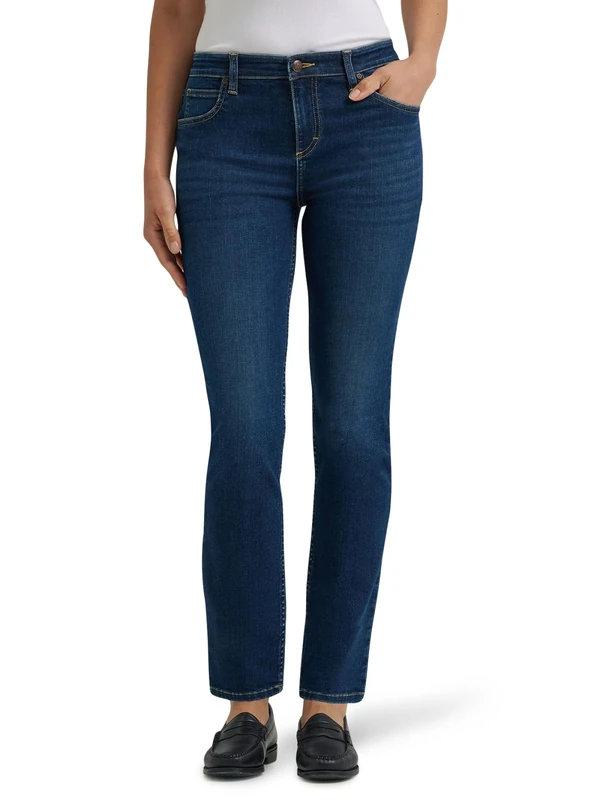 Lee Women's Legendary Slim Straight Jean, Missed Signal, 10 US