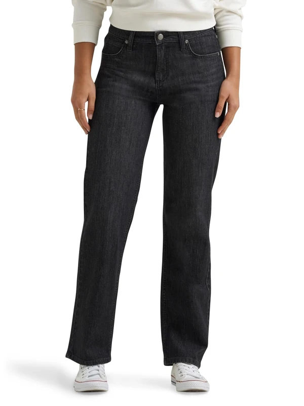 Lee Women's Legendary Relaxed Straight Jean, by Moonlight, 14 Short