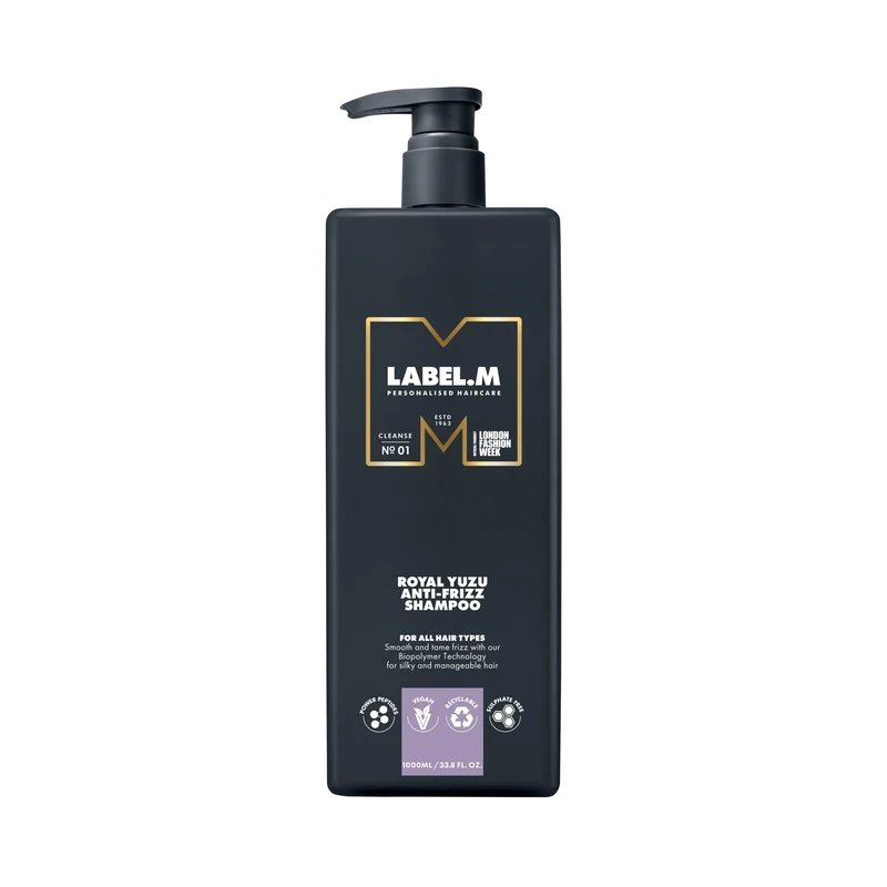 LABEL.M Royal Yuzu Anti-Frizz Shampoo 1000ml – With Recyclable Pump