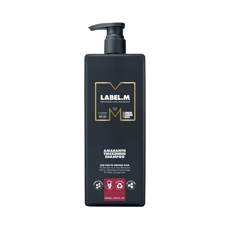 LABEL.M Amaranth Thickening Shampoo 1000ml – With Recyclable Pump
