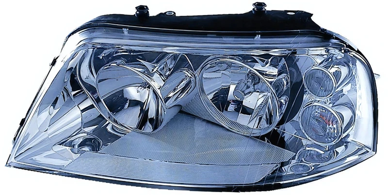 PROPOSTEONLINE Headlight made for Seat ALHAMBRA 2000 Left H7 Halogen Pred. Electric Reg. with Arrow Grey Parable 7M3941015AH