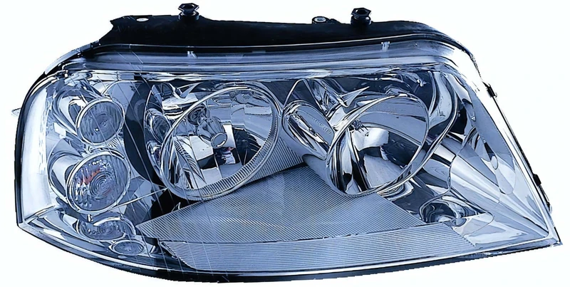 PROPOSTEONLINE Headlight made for Seat ALHAMBRA 2000 Right H7 Halogen Pred. Electric Reg. with Arrow Grey Parable 7M3941016AH