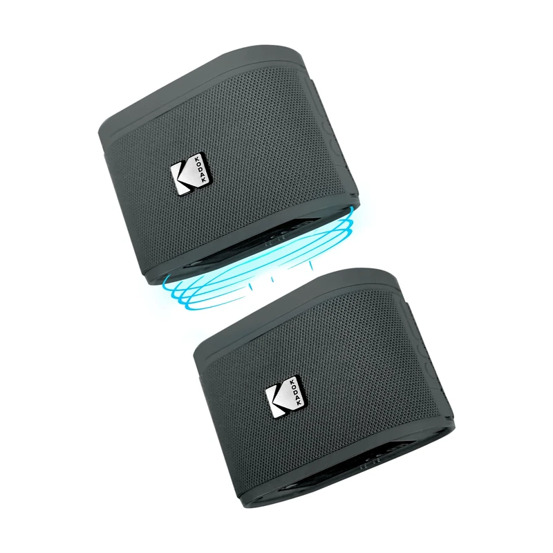 KODAK SOUNDBRIX Magnetic Splittable Bluetooth Speaker V5.4 Wireless Portable Bluetooth Speaker with 4 Speaker Pairing Stereo Sound and 5H Playtime IPX4 Water Resistant for Home Outdoor for Men Women