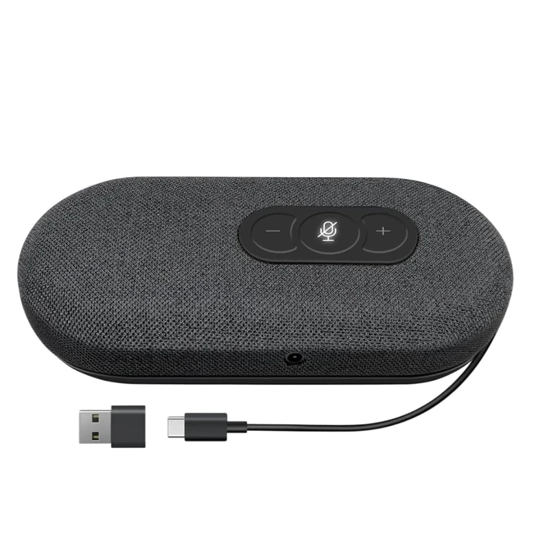 Project Telecom Nomad USB Conference Speakerphone – Compatible with Microsoft Teams, Zoom, Webex – Dual Omni-Directional Mics, USB-A/C Connectivity – Ideal for 1–6 Participants