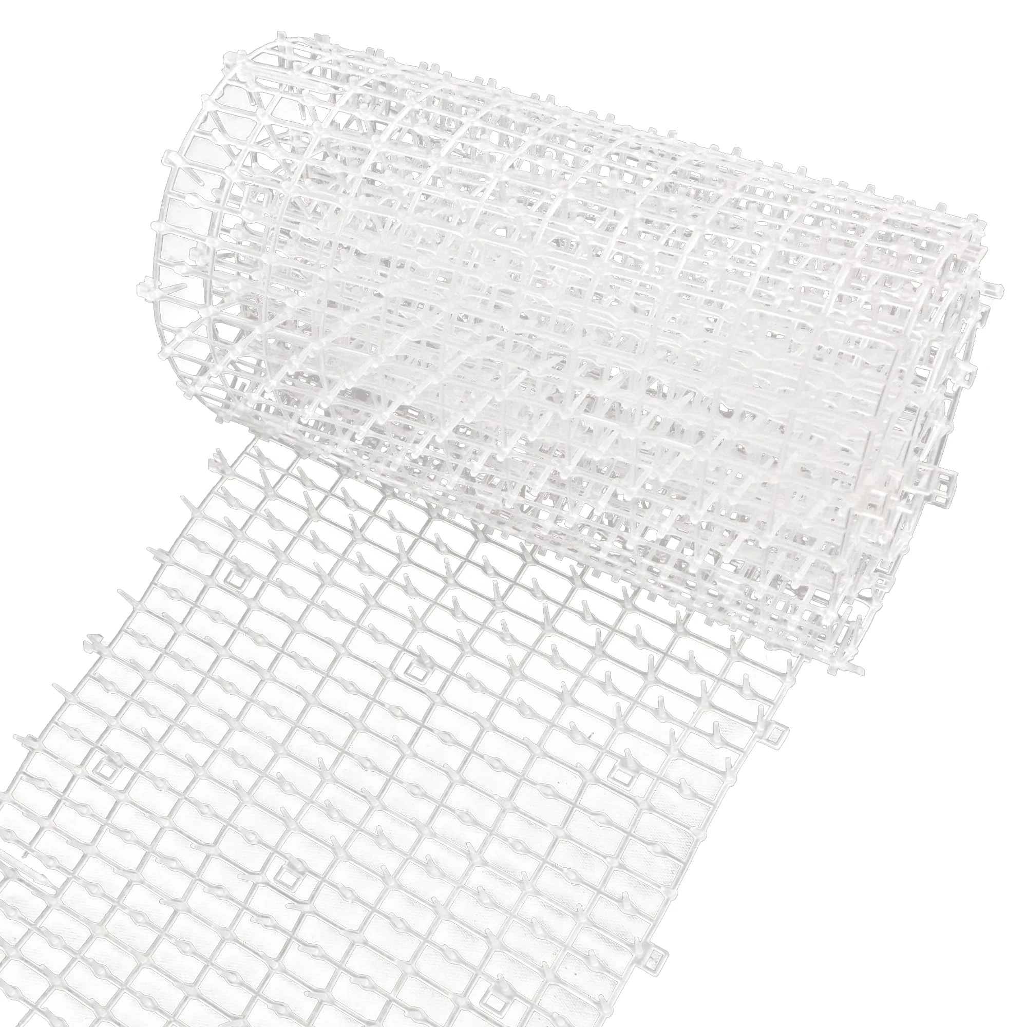 Kokmeya Pet Repeller Mat, White, 2m with 8 Ground Stakes, 8 Cable Ties, Cat Repellent Mat with Gentle Spikes for Garden/Backyard, Dog and Raccoon Deterrent Mat, 78.7 x 11 Inch