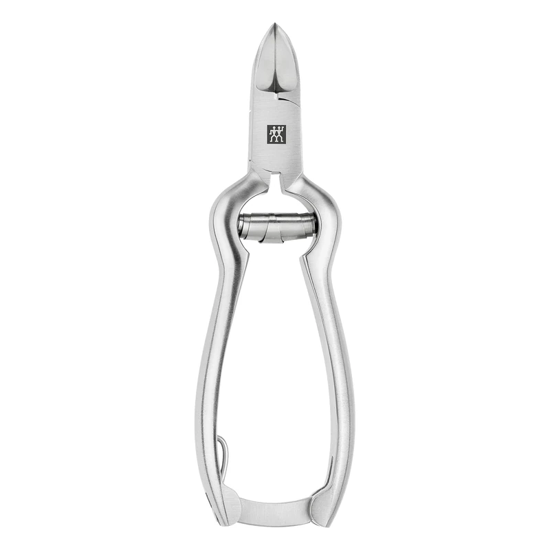 ZWILLING Nail Nippers (with buffer spring, ergonomic design, extra-sharp cutting edges for tough fingernails and toenails), Premium, Silver