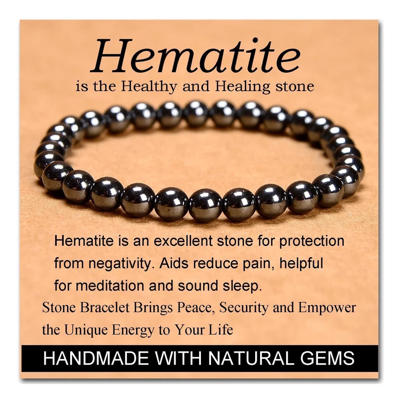 Healing Bracelet for Women 6mm Beaded Bracelets Handmade Natural Gemstone Healing 1 pcs