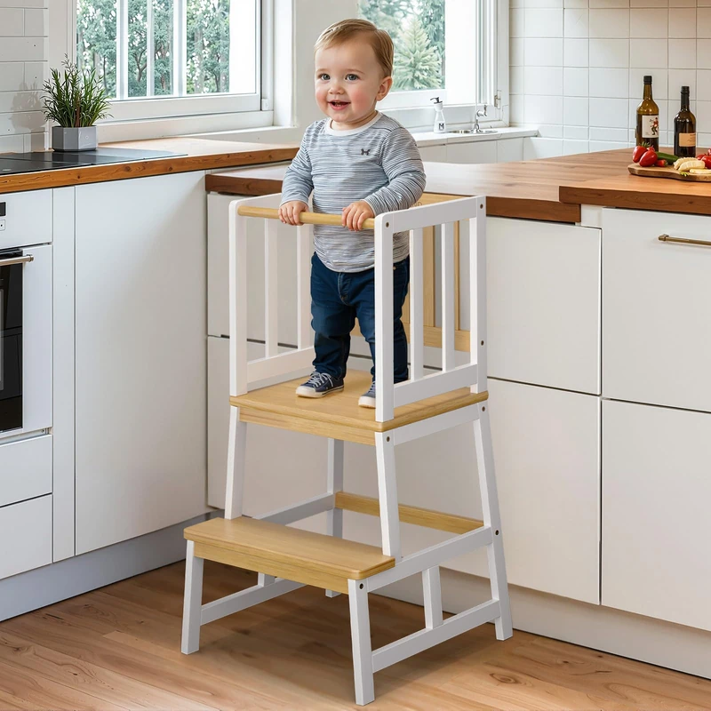 COSYLAND Nursery Step Stool - Toddler Standing Tower