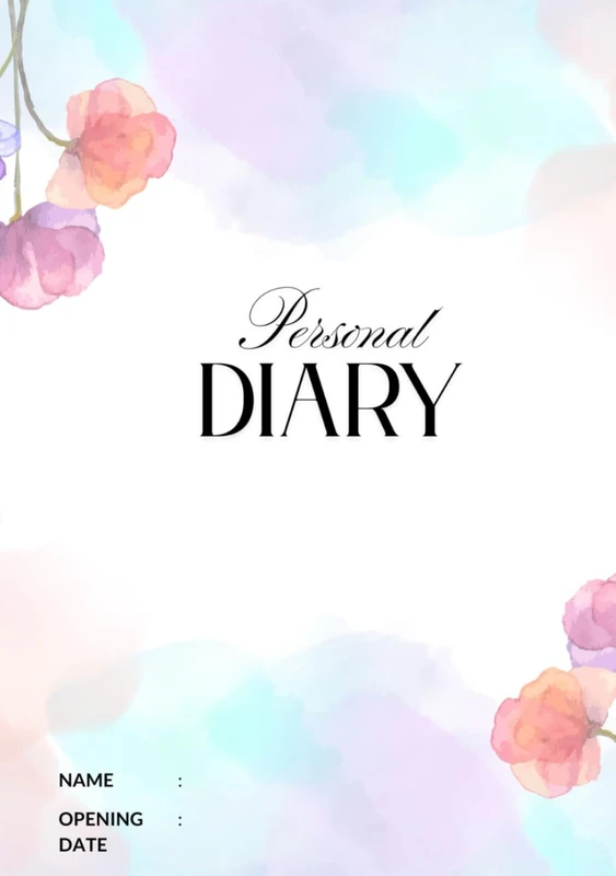 Simple Elegant Non-Dated Personal Diary and Planner - 500 Pages