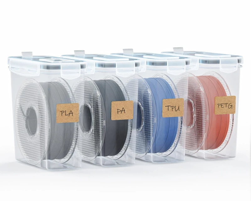 YOOPAI 4 Pack Filament Storage Box - Airtight 3D Printing Kit