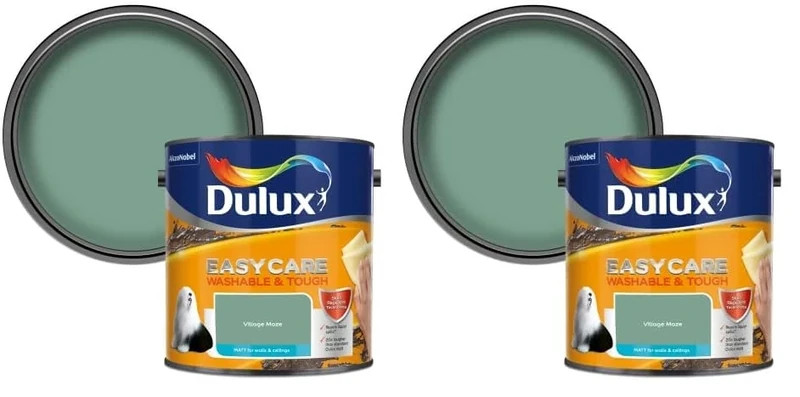 Dulux Easycare Washable & Tough Matt Emulsion Paint - Village Maze - 2.5L (Pack of 2)