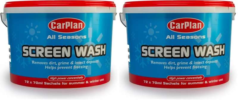 CarPlan SCL072 Screenwash Sachet Bucket of 72 (Pack of 2)