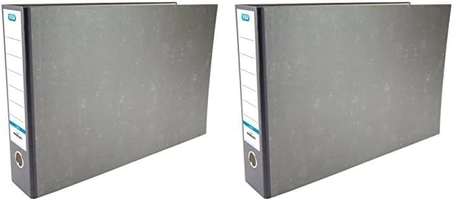 Elba 70 mm A3 Oblong Lever Arch File - Black (Pack of 2)