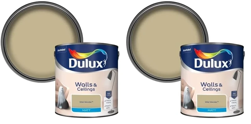 Dulux Walls & Ceilings Matt Emulsion Paint Wild Wonder - 2.5L (Pack of 2)