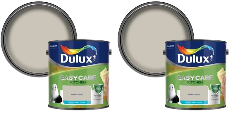 Dulux Easycare Kitchen Matt Emulsion Paint - Knotted Twine - 2.5L (Pack of 2)