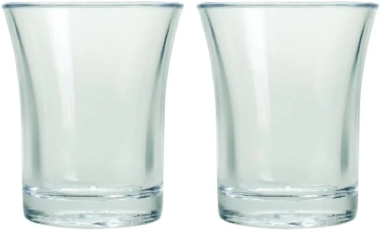 BB Plastics Econ Polystyrene Shot Glasses CE 0.9oz / 25ml - Case of 100 | Plastic Shot Glasses (Pack of 2)