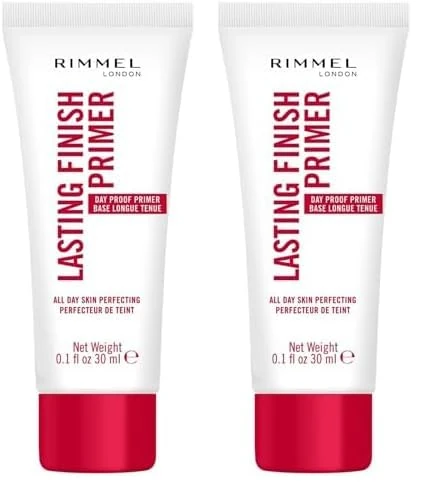 Rimmel London Lasting Finish Pore Minimizing Primer, Clear Matte, 30 ml (Pack of 2)