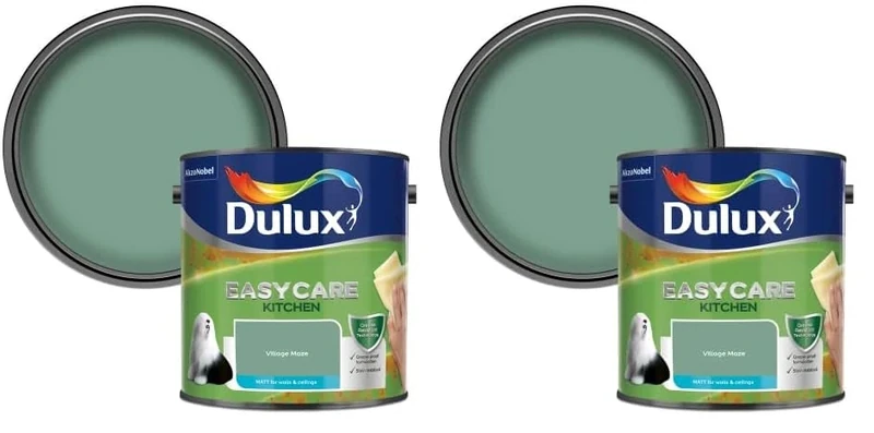 Dulux Easycare Kitchen Matt Emulsion Paint - Village Maze - 2.5L (Pack of 2)