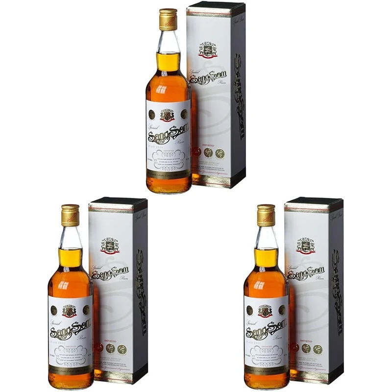 Sangsom Thai Rum, 70 cl (Pack of 3) - Image 1