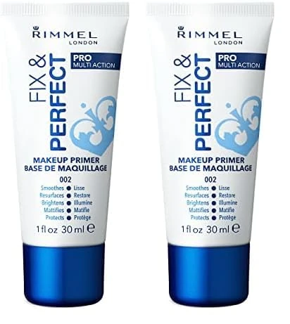 Rimmel Fix & Perfect Makeup Primer, 30ml (Pack of 2)