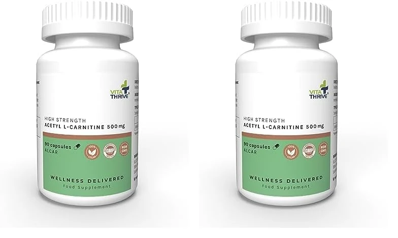 VitaThrive® Acetyl L Carnitine 500mg – 90 Capsules (Pack of 2)