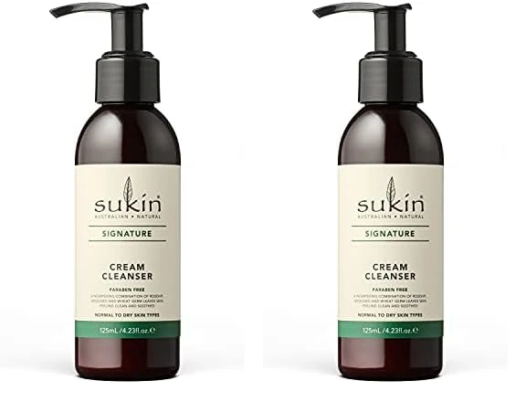 Sukin Cream Cleanser (125ml pump) (Pack of 2)