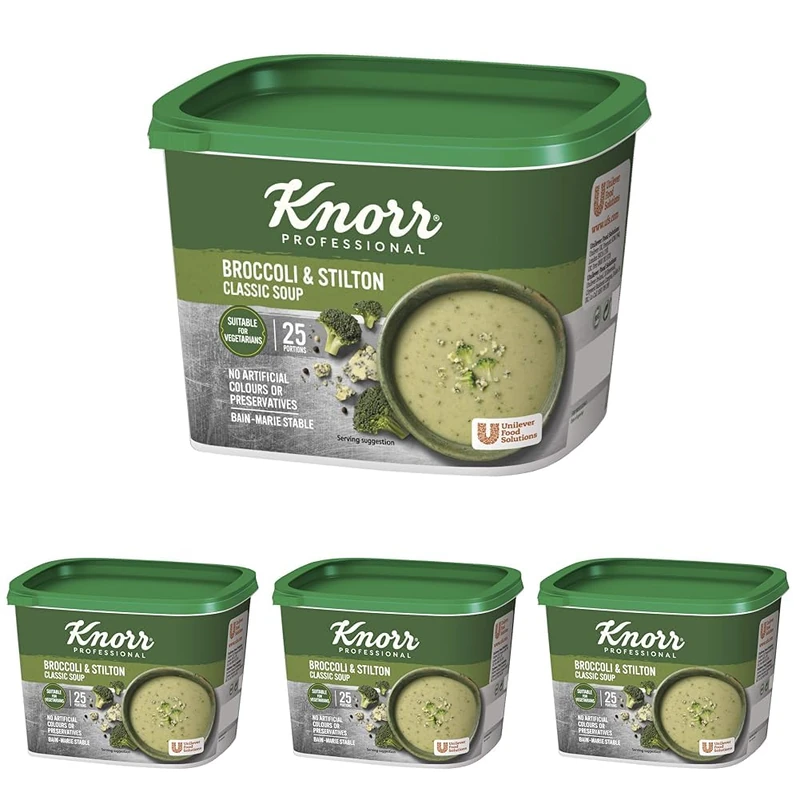 Knorr Classic Broccoli and Stilton Soup Mix, 25 Portions (Makes 4.25 Litress) (Pack of 4) - Image 1