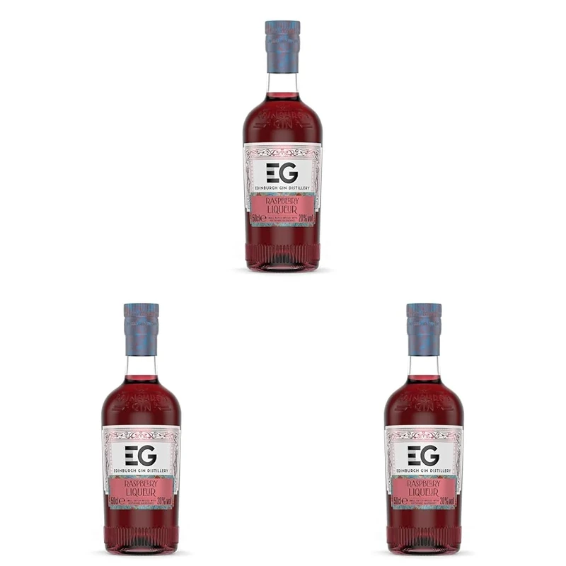 Edinburgh Gin Raspberry Gin Liqueur 50cl (Pack of 3)