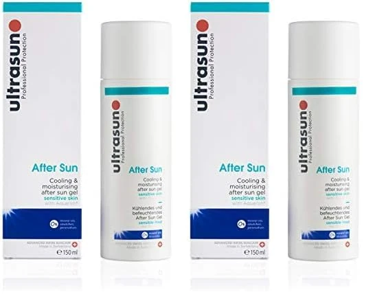 ultrasun Cooling and Moisturising After Sun Fluid Lotion with Aquarich 150 ml (Pack of 2)
