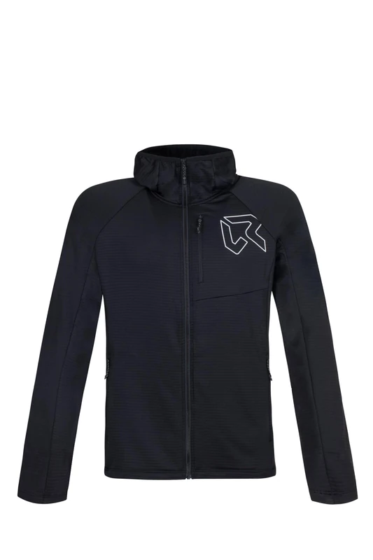 Rock Experience | Arrows Hoodie Man Fleece | Technical Mountain Sweatshirt | Outdoor Black