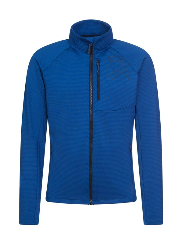 Rock Experience | Arrows Mock Neck Man Fleece | Mountain Technical Sweatshirt | Outdoor Blue/Black