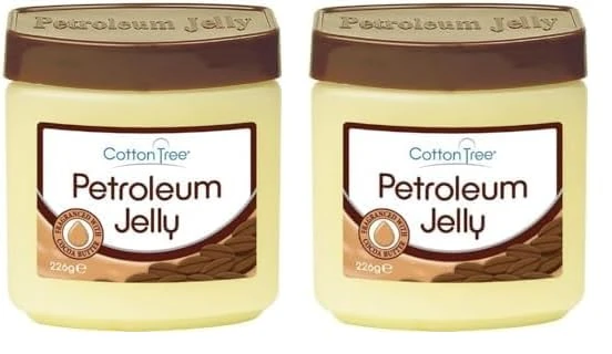 Cotton Tree Jumbo Petroleum Jelly 226G Cocoa Butter Daily Skin Body Care (Pack of 2)