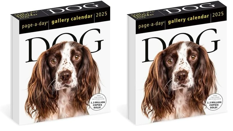 Dog Page-A-Day® Gallery Calendar 2025: An Elegant Canine Celebration (Pack of 2)