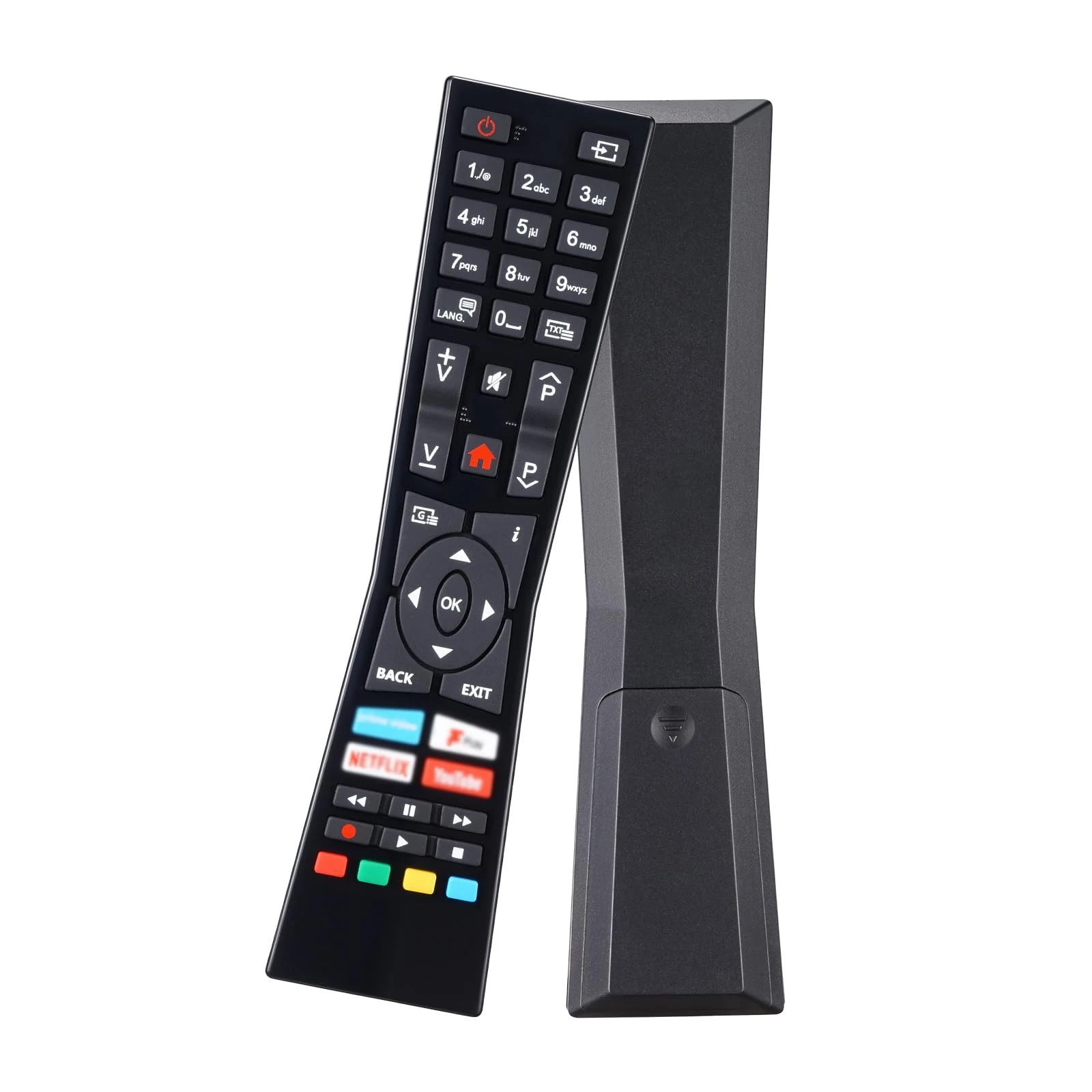 Replacement for JVC Remote Control, RM-C3338 RC43101P TV Remote with Fplay, YouTube, and Netflix Buttons for JVC/Bush Smart TVs LT-24C680, LT-24C685, LT-32C695, LT-32C795 (No Setup Required)