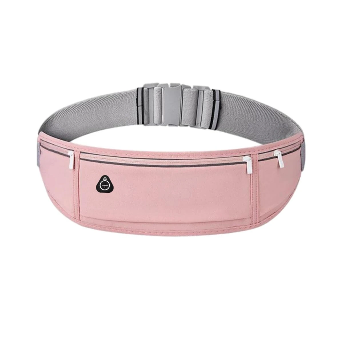 YITORMAN Running Belt Waterproof Adjustable Elastic Strap, Sweatproof Waist Pack with Large Capacity for Men & Women, Ideal for Running, Hiking, Travel Lycra Material (Pink)