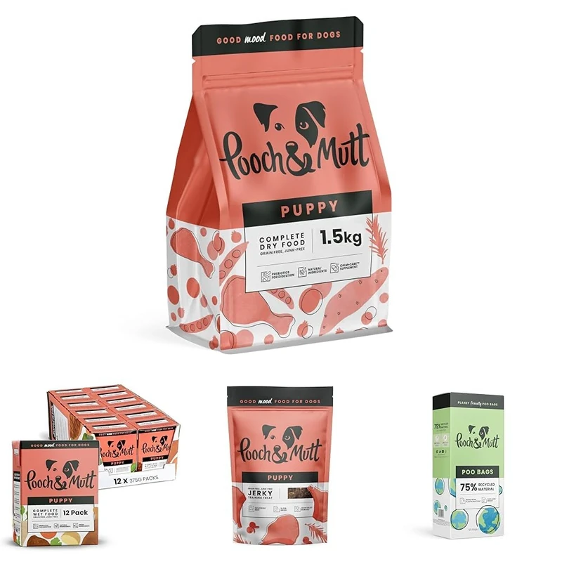 Pooch & Mutt - Complete Puppy Dry Dog Food (Grain Free), Chicken & Superfood Blend, 1.5kg (Pack of 2)