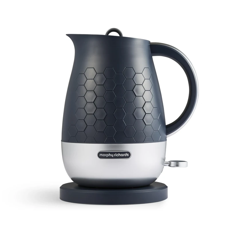 Morphy Richards Cassini Jug Kettle, 1.7L, 3Kw Rapid Boil, Precision Pour Spout, Boil Dry Protection, Cord Storage, Anti-Limescale Filter, Outer Space Blue & Silver, 103021