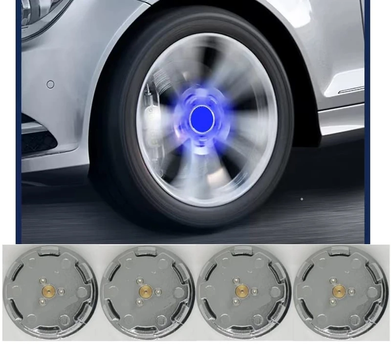 Floating Auto Light Wheel Caps Compatible with BMW Vehicles, Retrofit Wheel caps to fit OEM Wheels-4pcs (Stock Emblem, 68mm) - Image 1