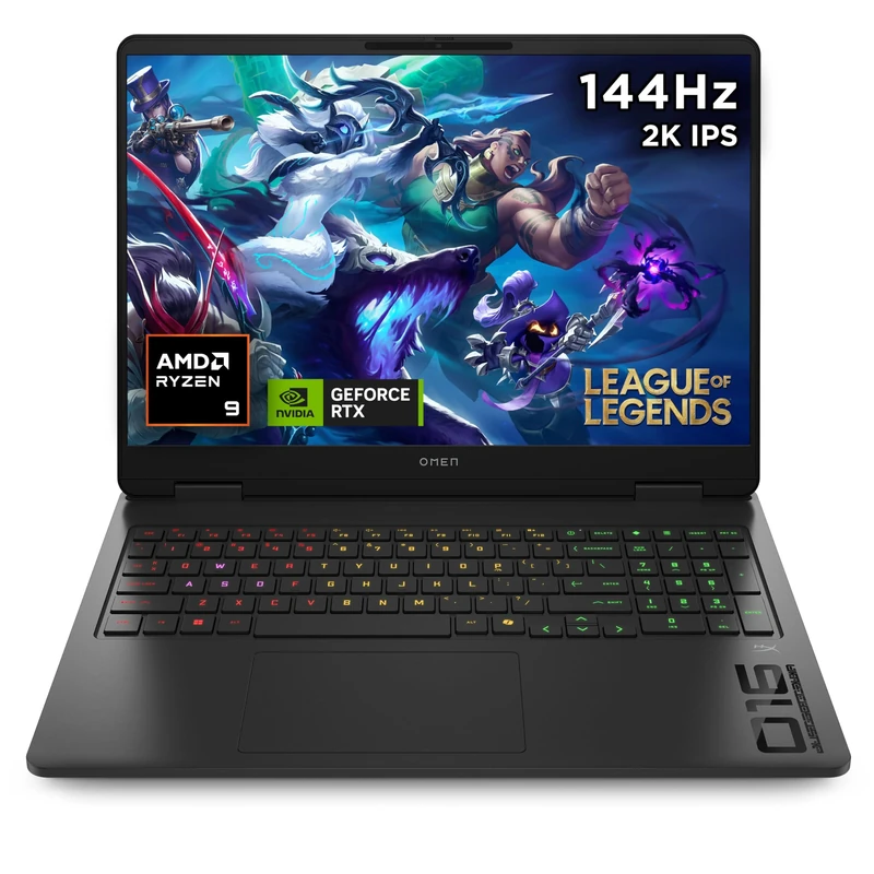 HP OMEN 16" Gaming Laptop | AMD Ryzen 9 8940HX Processor | 32GB RAM | 1TB SSD | NVIDIA GeForce RTX 5070 | 144 Hz 2K IPS Anti-glare Display | Windows 11 Home | AMD FreeSync | Fast Charge | 16-ap0801sa