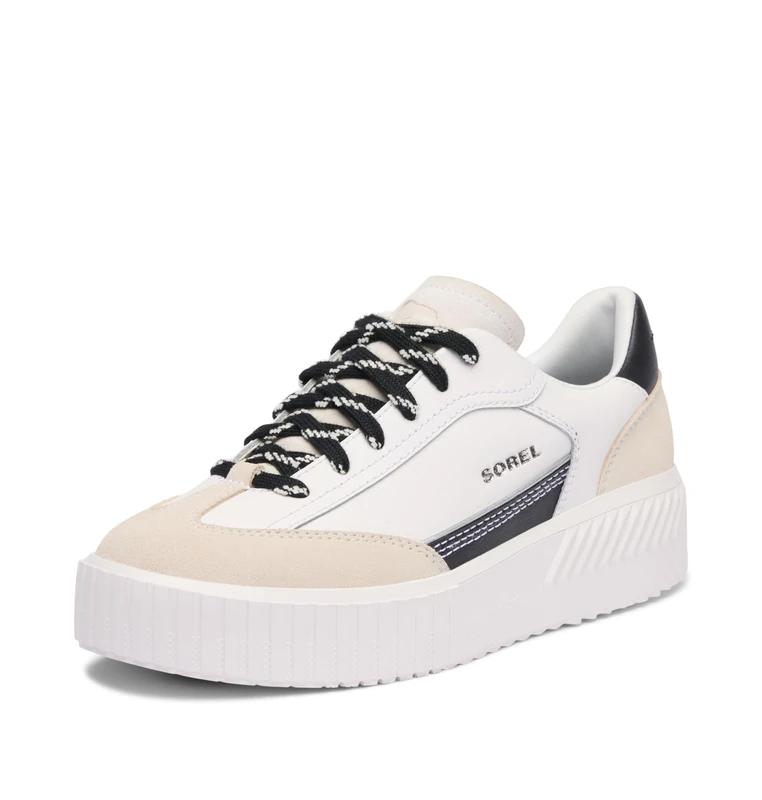 Sorel Women's Ona Ave T-Toe Summer Sneakers, Sea Salt/Black, 6.5 UK