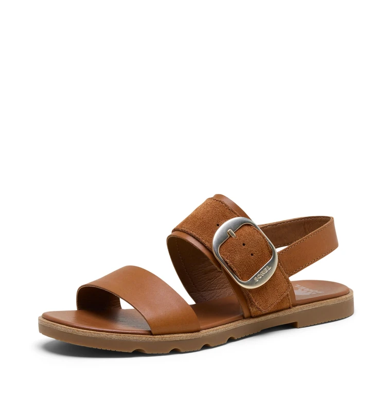 Sorel Women's Ella 3 Slingback Sandals, Iced Tea/Gum 2, 6.5 UK