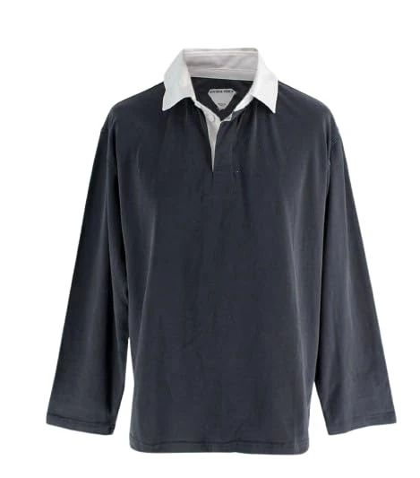 Bottega Veneta Pre-Loved Men's Grey Rugby Shirt